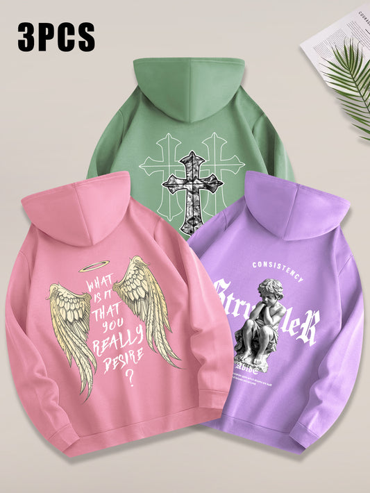 Angel Cross 3PCS Hoodie Set-Emmeus