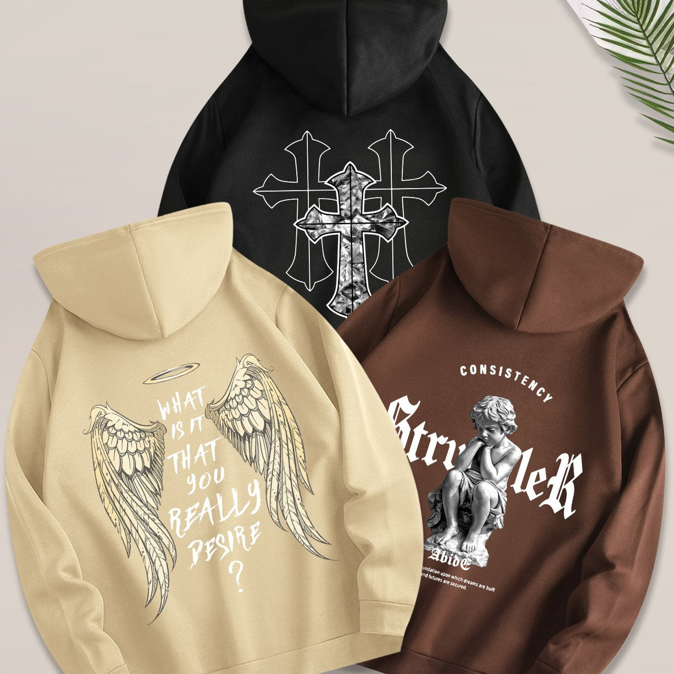 Angel Cross 3PCS Hoodie Set-Emmeus