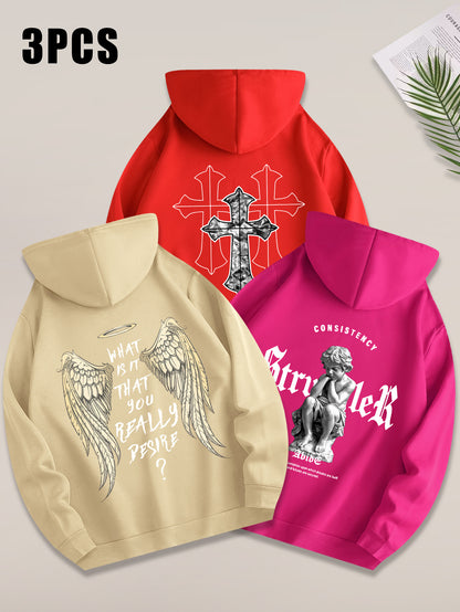 Angel Cross 3PCS Hoodie Set-Emmeus