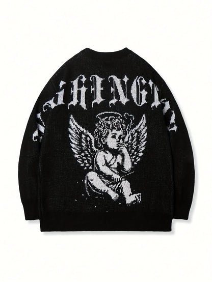 Oversize Cherub Sweater-EMMEUS