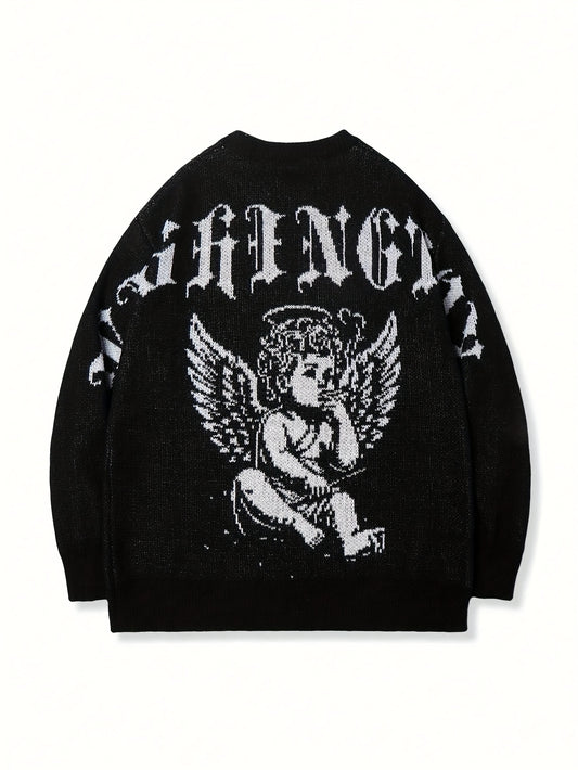 Oversize Cherub Sweater-EMMEUS