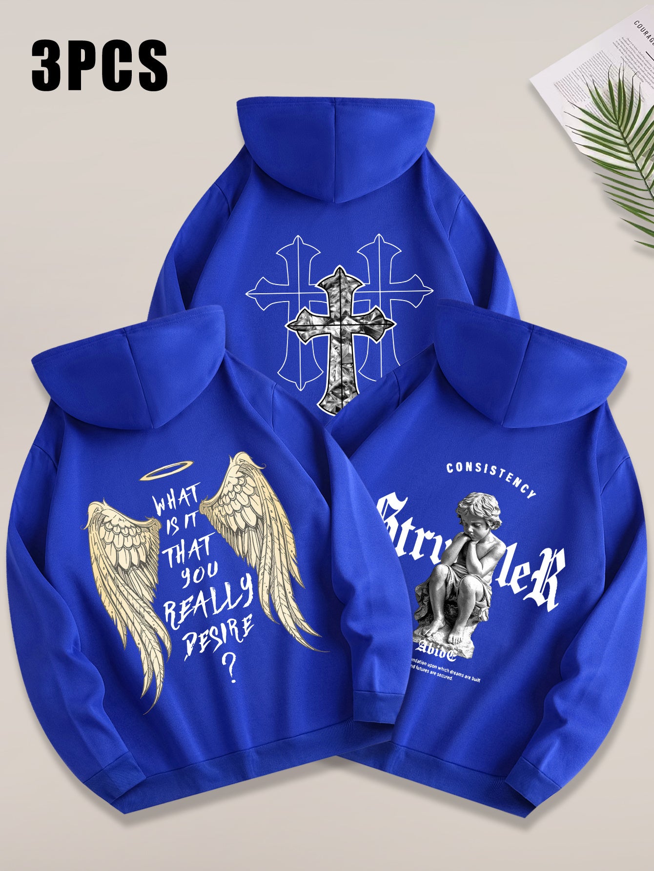 Angel Cross 3PCS Hoodie Set-Emmeus
