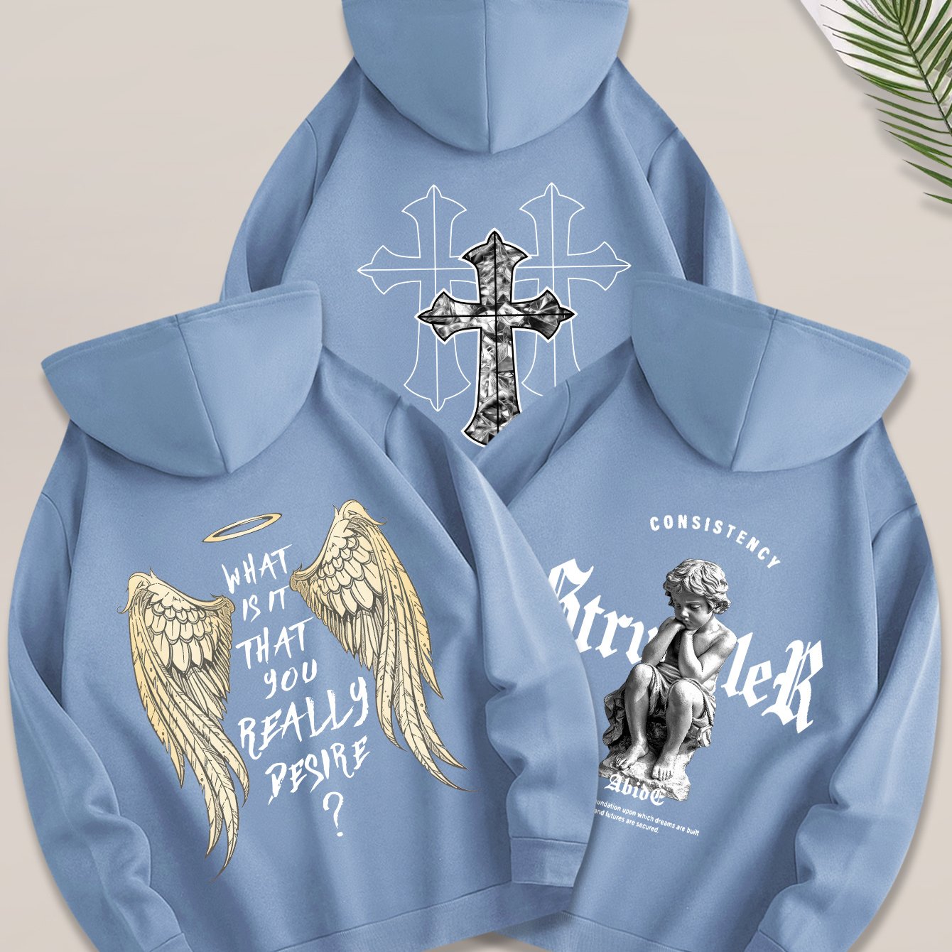 Angel Cross 3PCS Hoodie Set-Emmeus