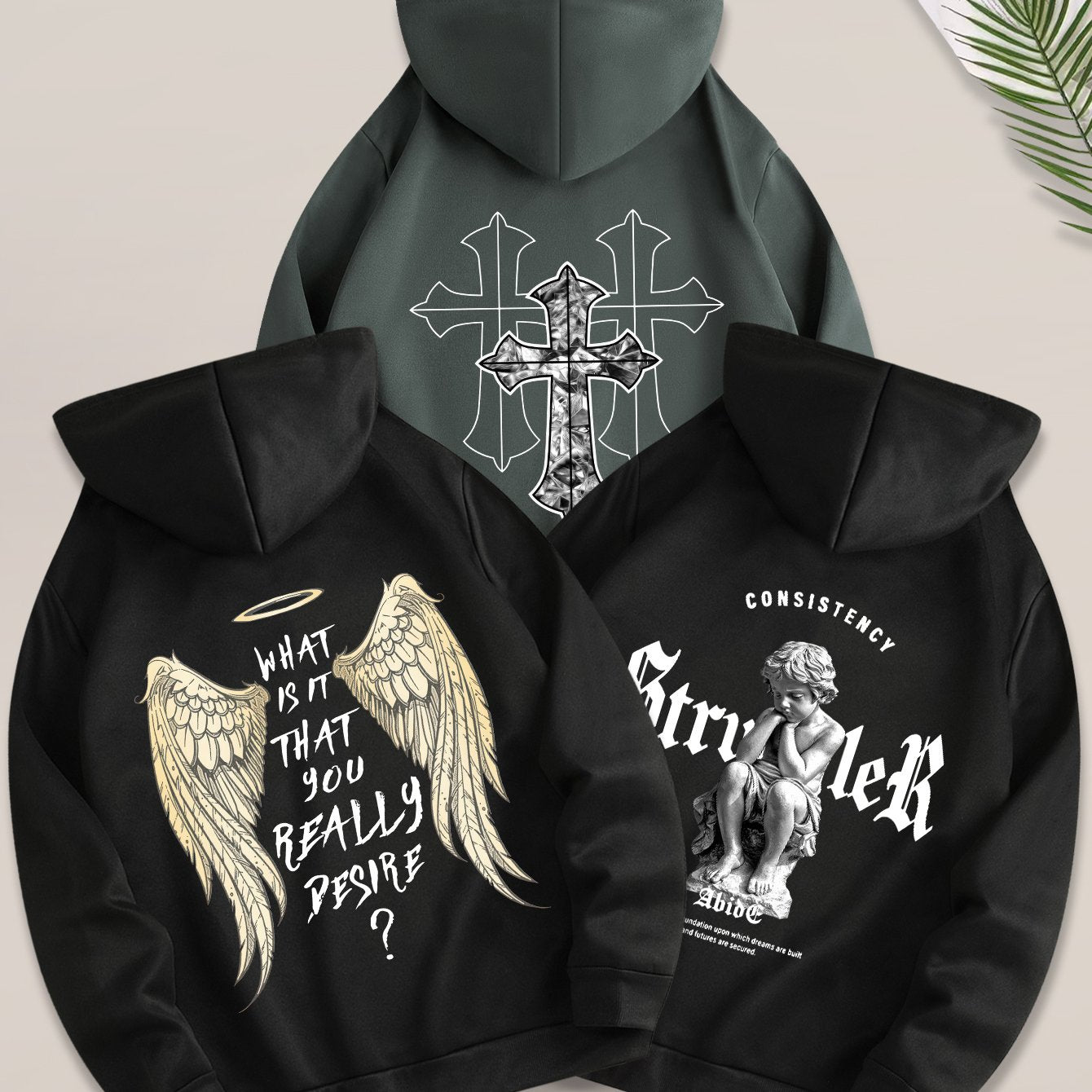 Angel Cross 3PCS Hoodie Set-Emmeus