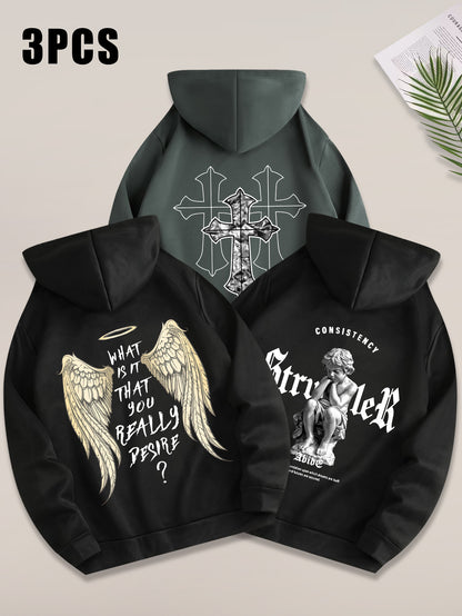 Angel Cross 3PCS Hoodie Set-Emmeus