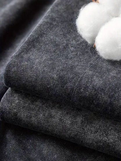 ashed Black "City of Angels" Zip Hoodie-EMMEUS