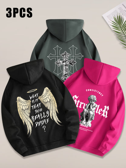 Angel Cross 3PCS Hoodie Set-Emmeus