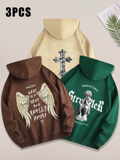 Angel Cross 3PCS Hoodie Set-Emmeus