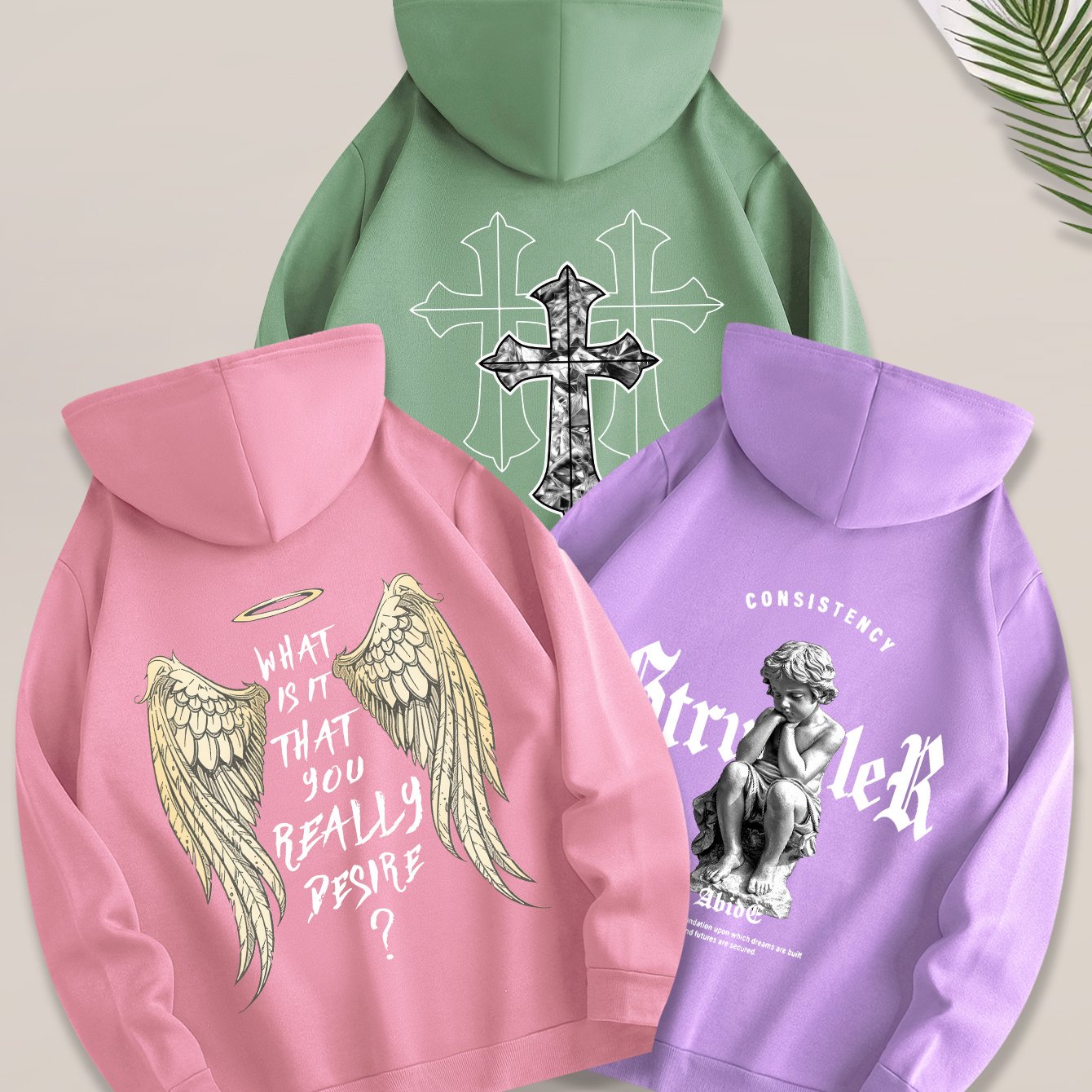 Angel Cross 3PCS Hoodie Set-Emmeus