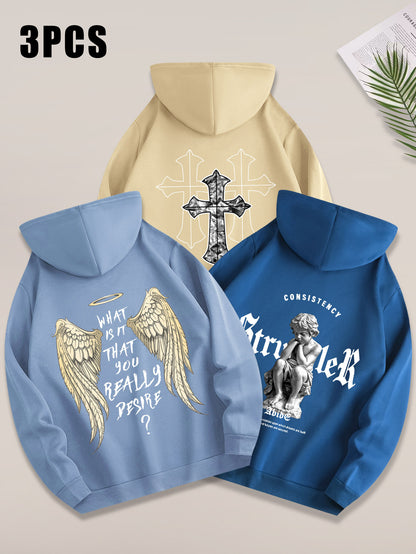 Angel Cross 3PCS Hoodie Set-Emmeus