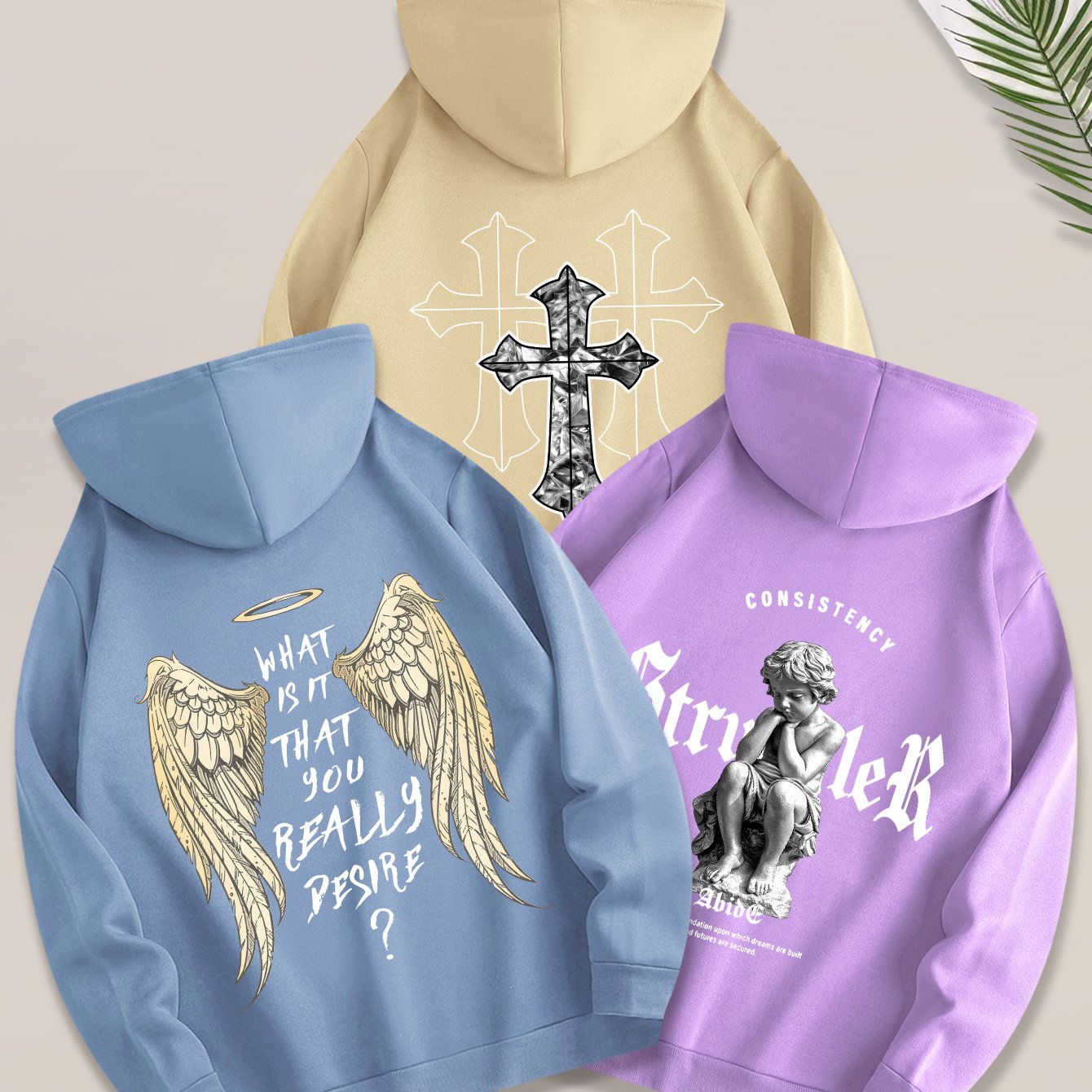 Angel Cross 3PCS Hoodie Set-Emmeus