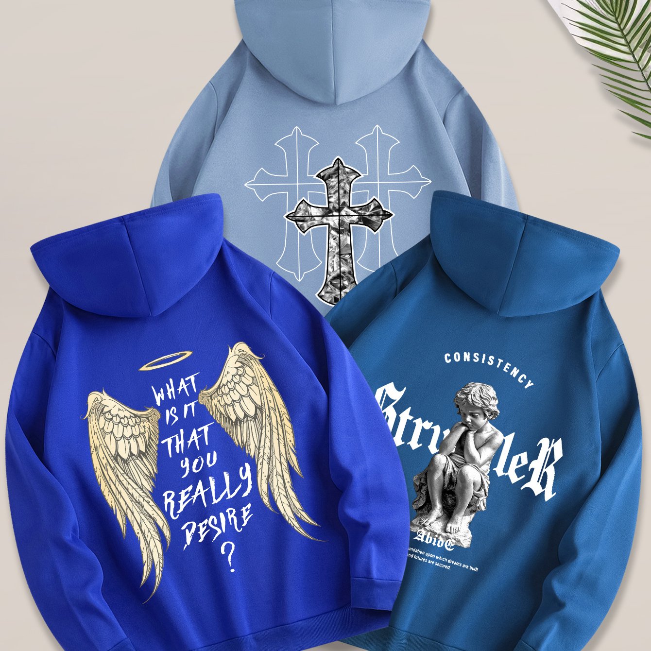 Angel Cross 3PCS Hoodie Set-Emmeus