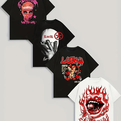 Skull Heat 4-Pack Tees-Emmeus