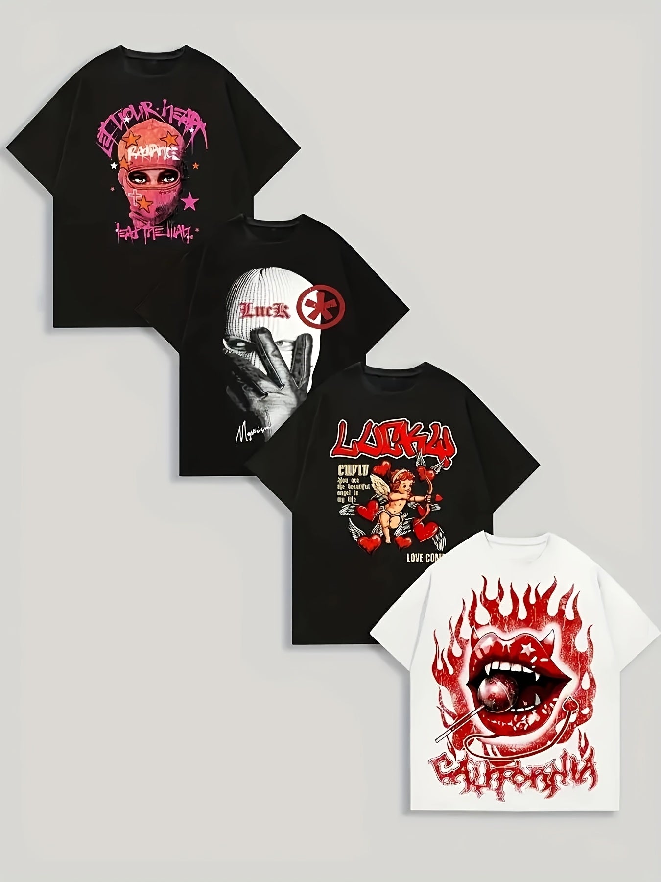 Skull Heat 4-Pack Tees-Emmeus