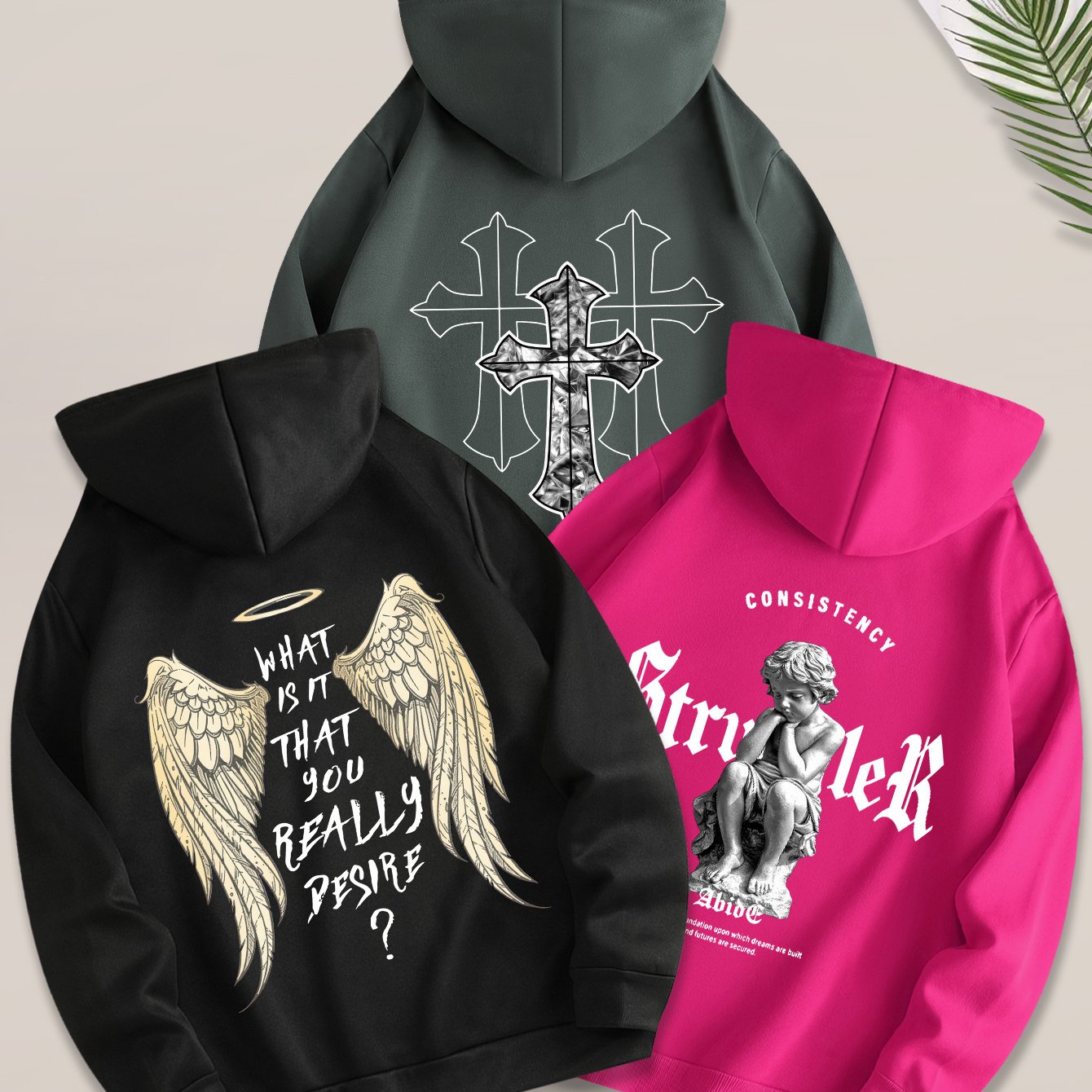 Angel Cross 3PCS Hoodie Set-Emmeus