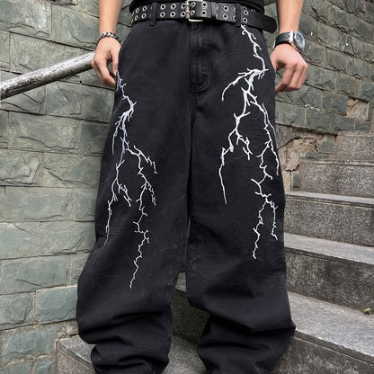Electric Storm Denim Pants-Emmeus