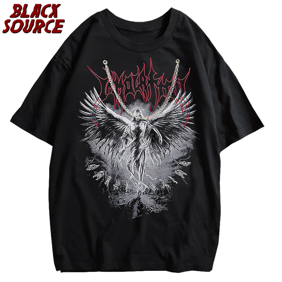 Oversized T-shirt Street Hipster Summer Streetwear-Emmeus