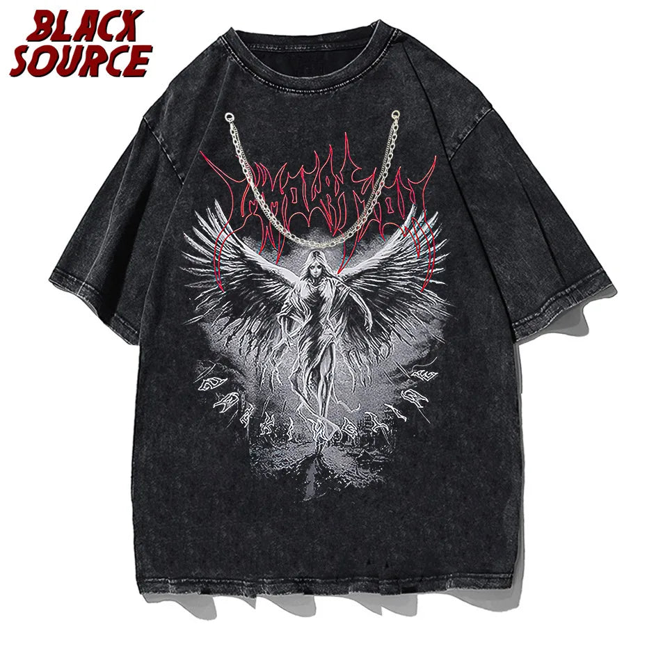 Oversized T-shirt Street Hipster Summer Streetwear-Emmeus