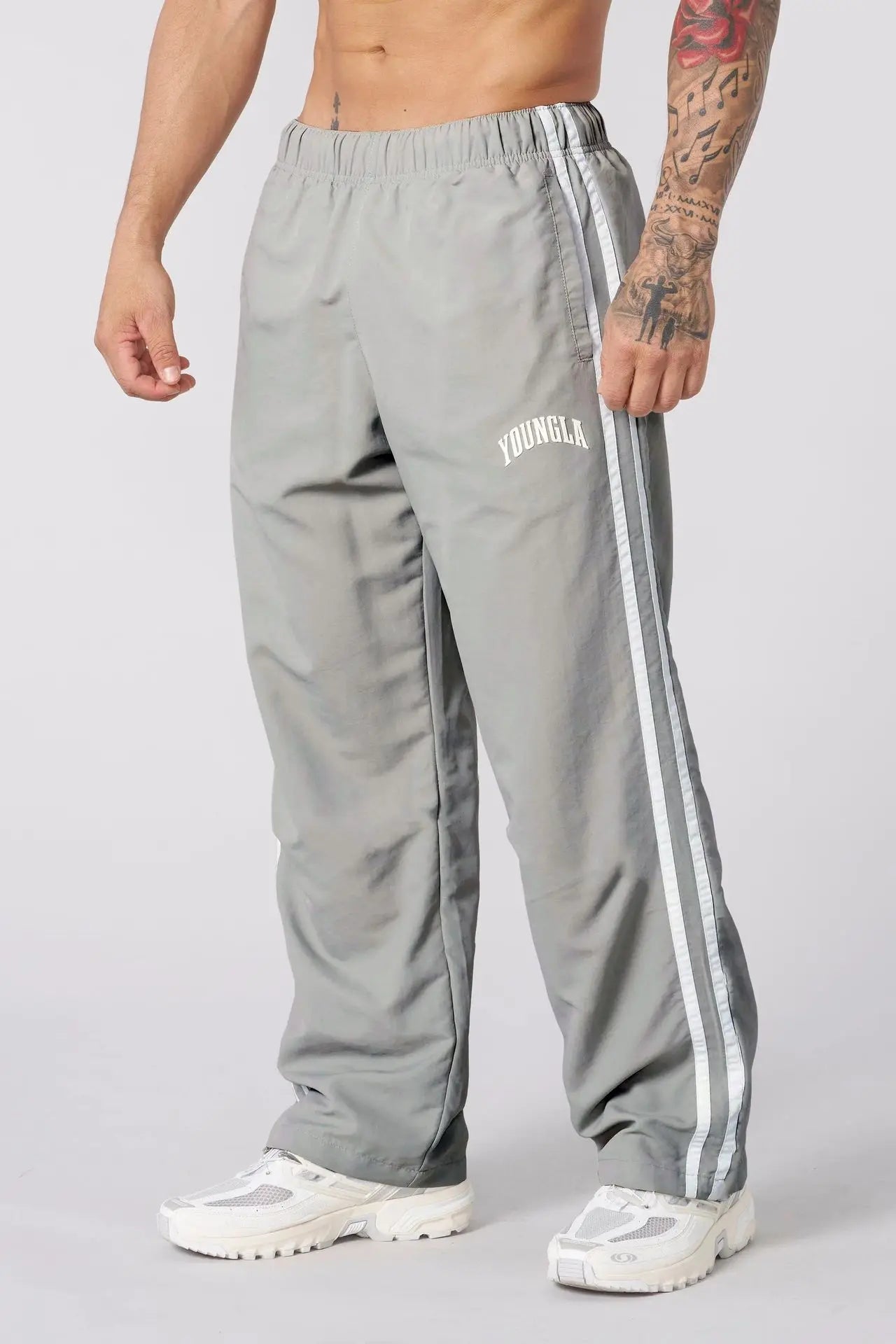 YOUNGLA flagship track pants august 5th-Emmeus