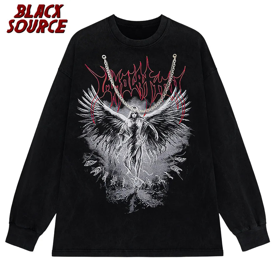 Oversized T-shirt Street Hipster Summer Streetwear-Emmeus