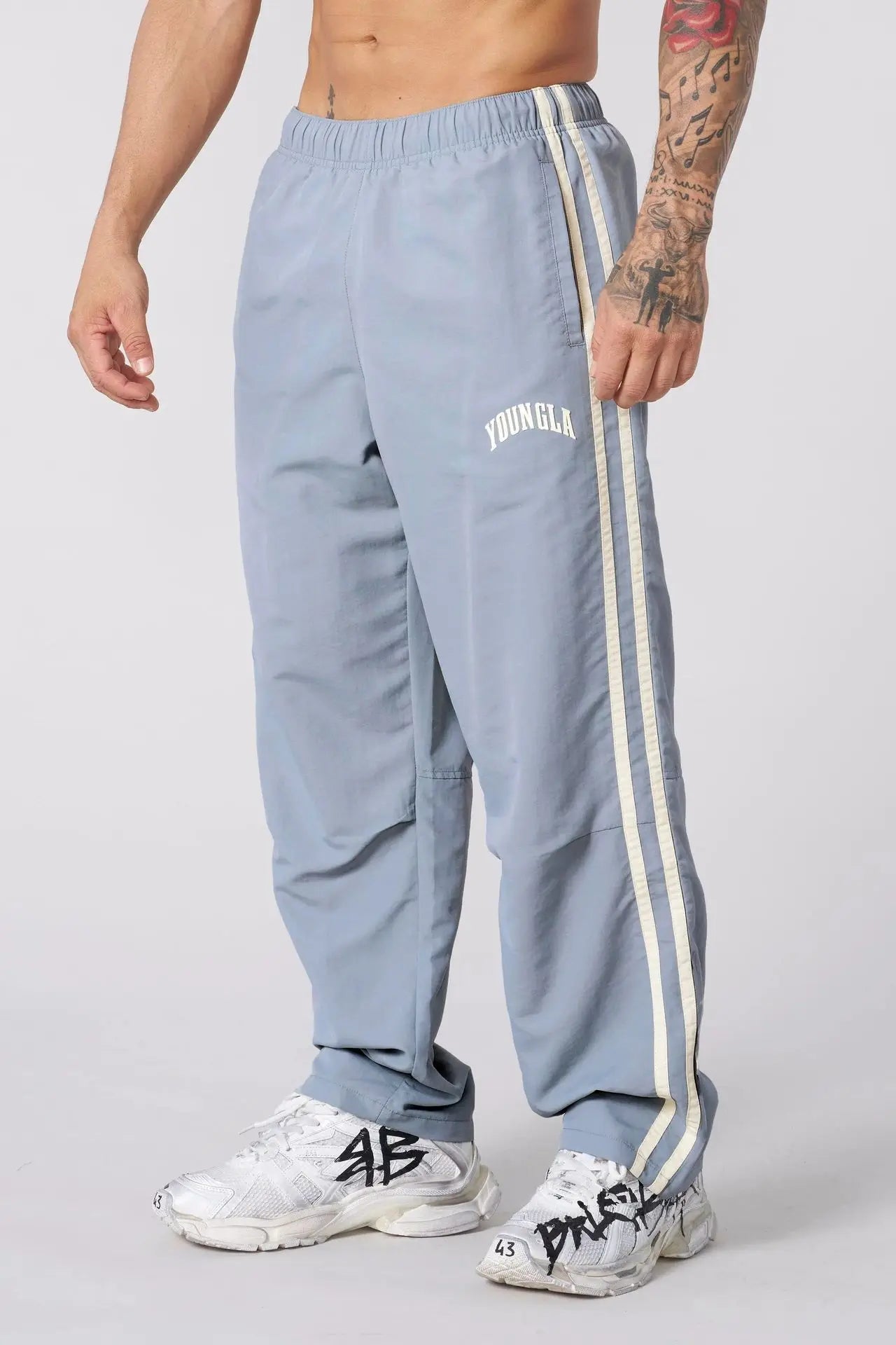 YOUNGLA flagship track pants august 5th-Emmeus