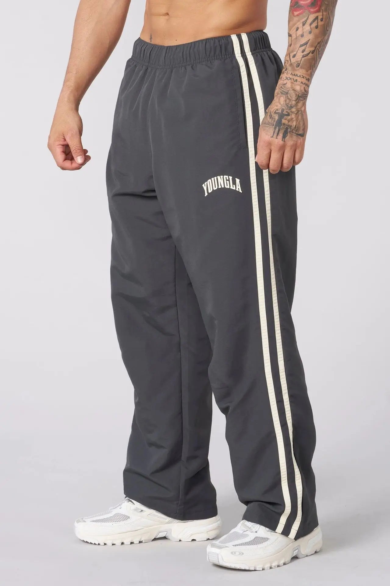 YOUNGLA flagship track pants august 5th-Emmeus