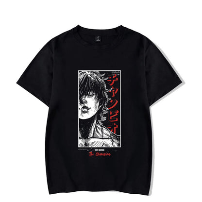 Harajuku Anime Vintage Washed Tee-Emmeus