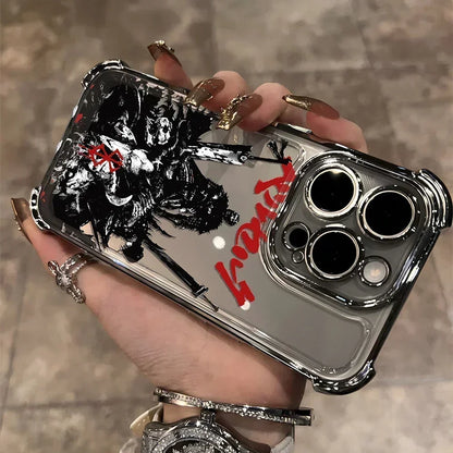Berserk Guts Hot Blood Anime Plating Case For iPhone
