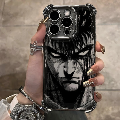 Berserk Guts Hot Blood Anime Plating Case For iPhone