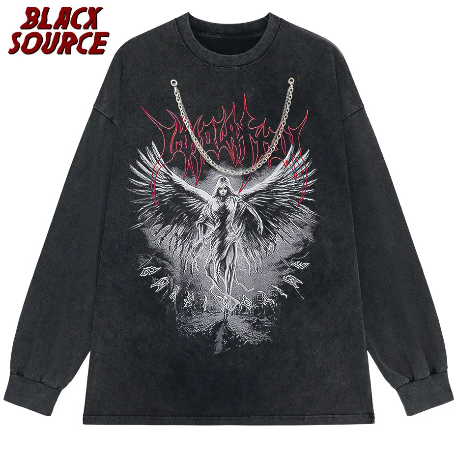 Oversized T-shirt Street Hipster Summer Streetwear-Emmeus