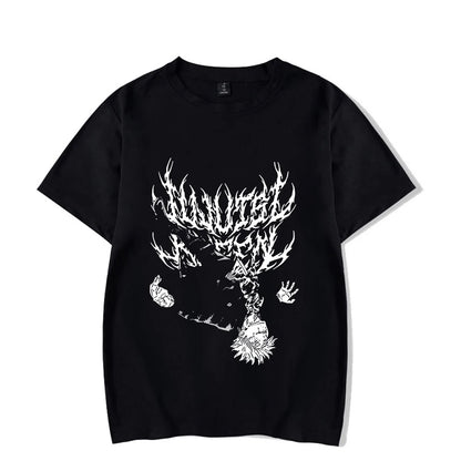 Harajuku Anime Vintage Washed Tee-Emmeus