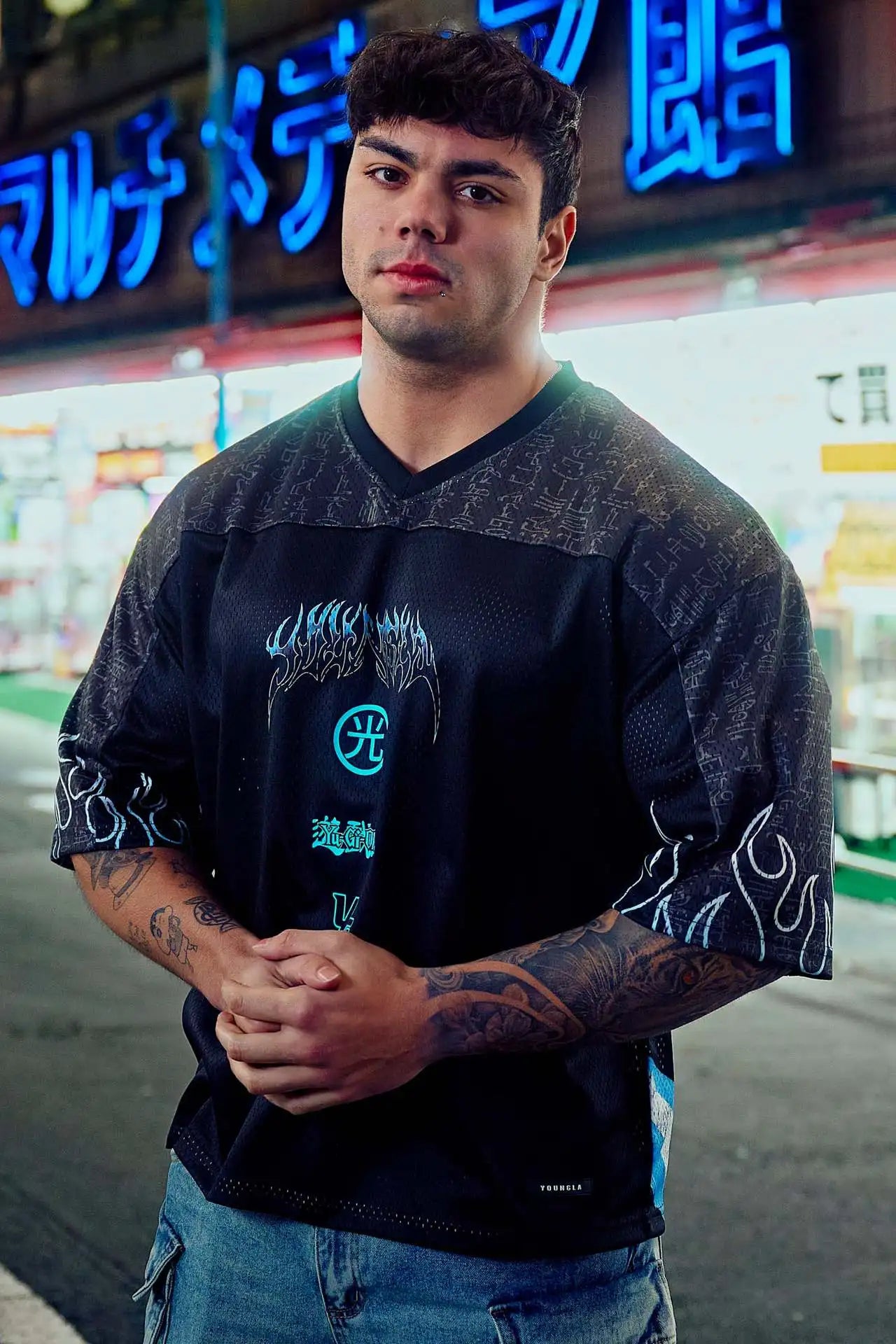 Camiseta grande Youngla X yu-gi-oh-Emmeus