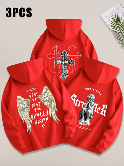 Angel Cross 3PCS Hoodie Set-Emmeus