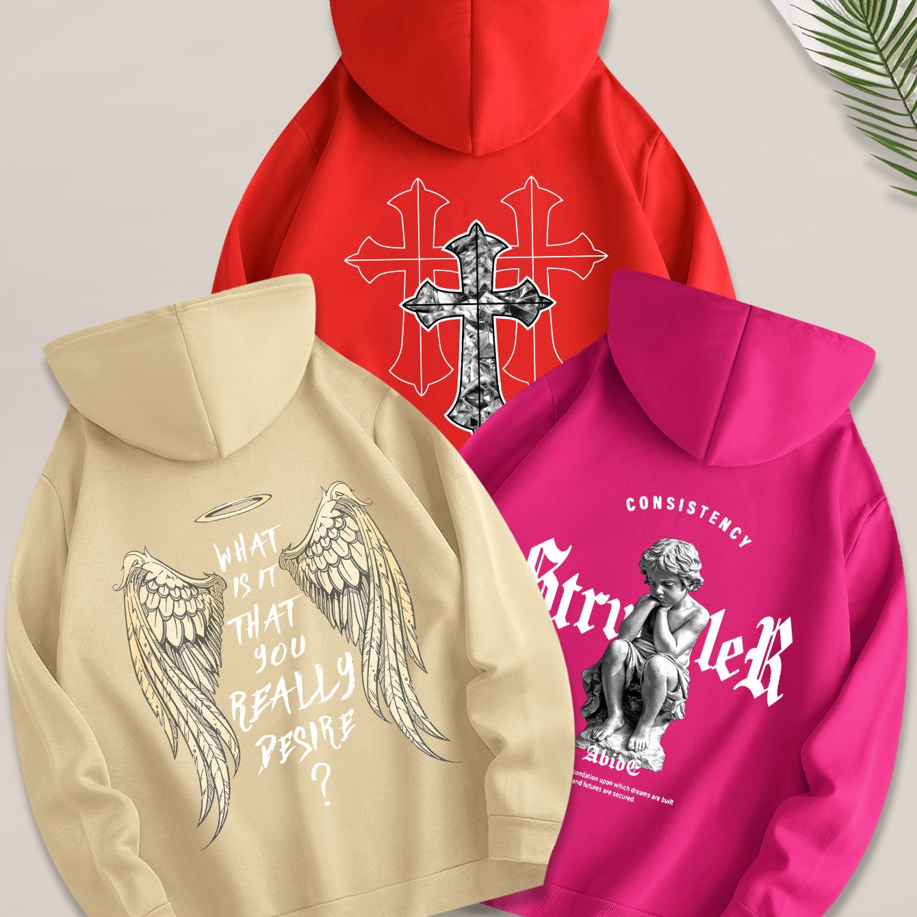 Angel Cross 3PCS Hoodie Set-Emmeus