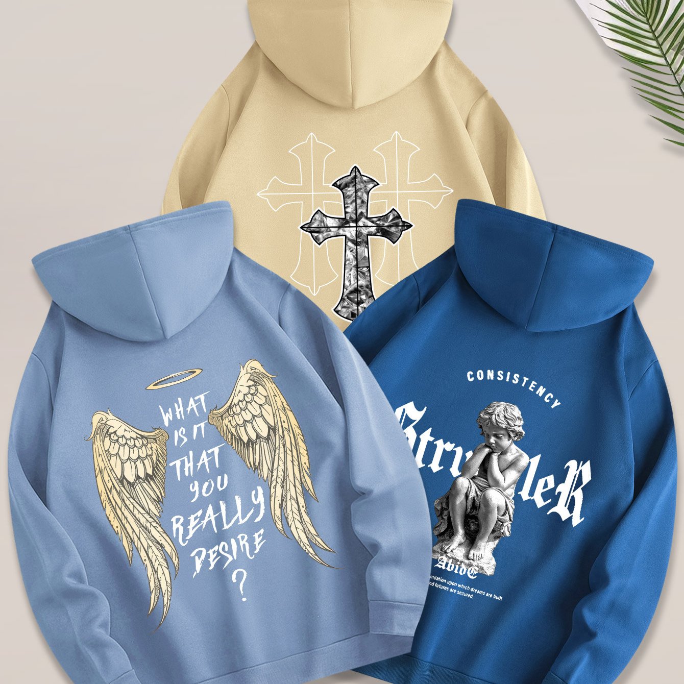 Angel Cross 3PCS Hoodie Set-Emmeus